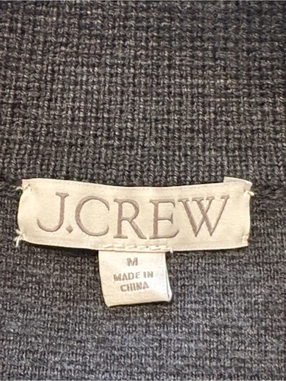 J. Crew Warwick Sweater Blazer Charcoal Gray M Double-Breasted Gold Buttons - Picture 6 of 8